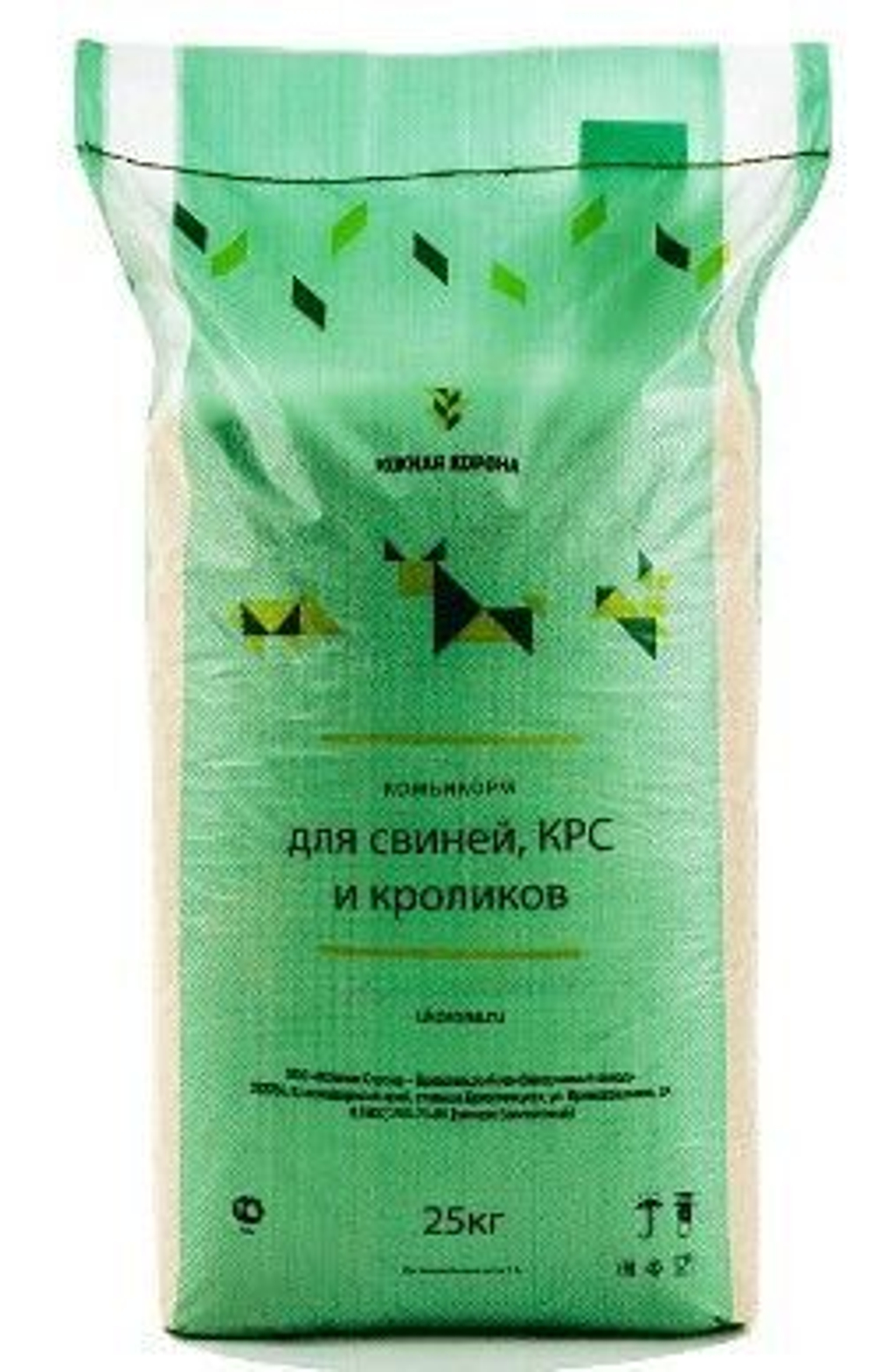 Комбикорм для телят СТАРТ - в возрасте до 4 месяцев (гранула, 3,2 мм), 25 кг Южная корона