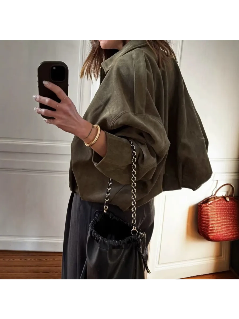 Куртка-бомбер оверсайз