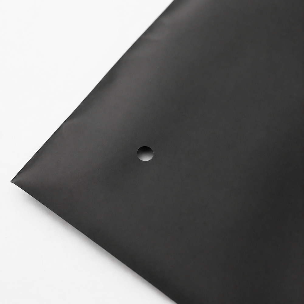 Зип пакет с бегунком 45*60 см черный матовый 70 мкм в наличии