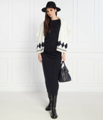 Платье SLASH NK ROUCHED Tommy Hilfiger - черный(WW0WW40289)