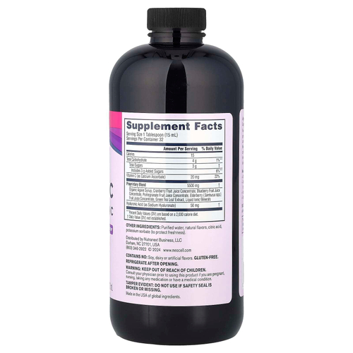 NeoCell, жидкая гиалуроновая кислота с витамином C, с ягодным вкусом, 473 мл (16 жидк. унций)