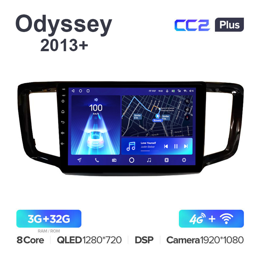 Teyes CC2 Plus 10,2"для Honda Odyssey, Pilot 2013+