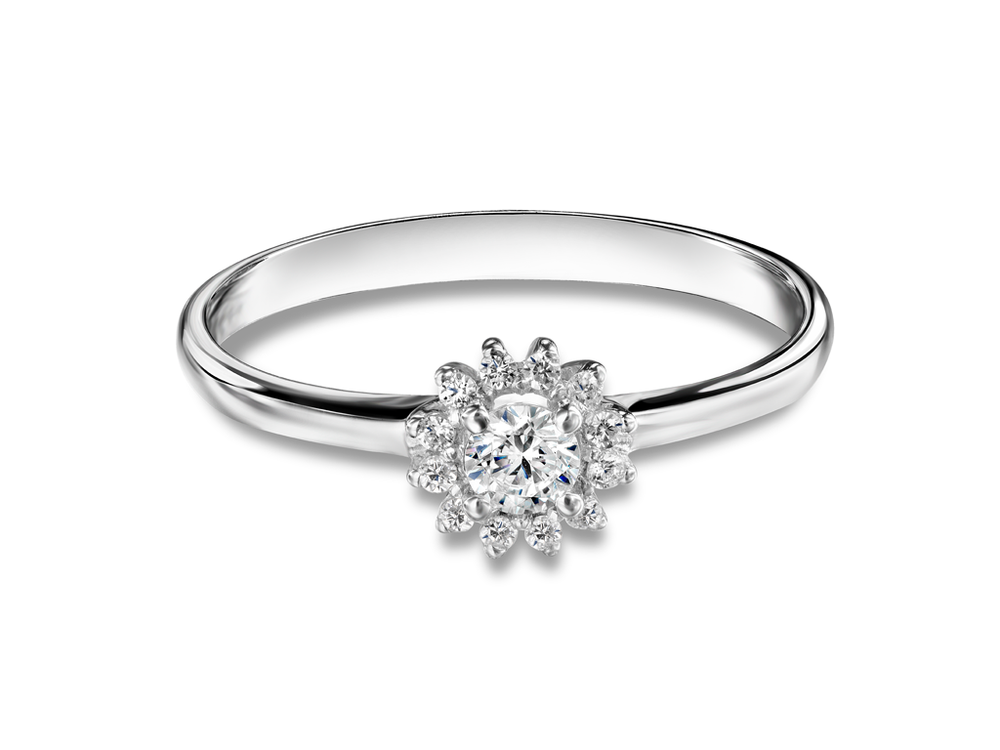 Помолвочное кольцо с бриллиантами