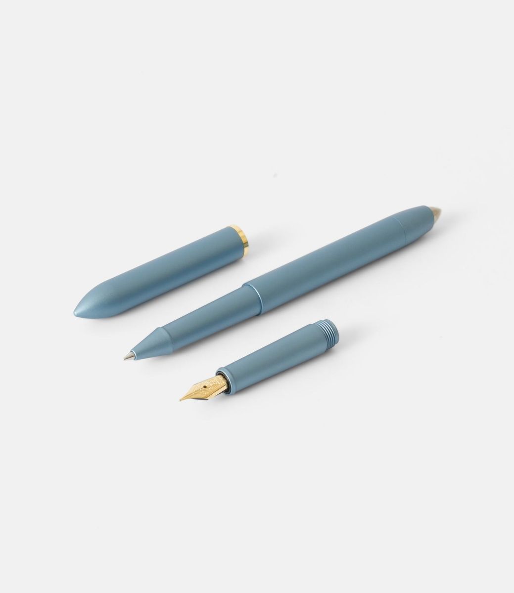 Novium Hoverpen 3.0 All-In Set 18K Gold Mist Blue — левитирующая ручка