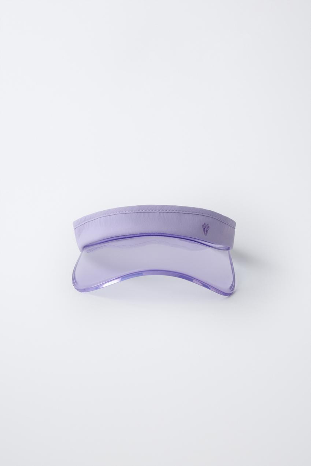 ZARA КЕПКА С КОЗЫРЬКОМ, СИРЕНЕВЫЙ