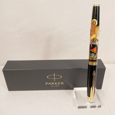 Ручка перьевая"Георгий Победоносец" с колпачком с ручной росписью Палех