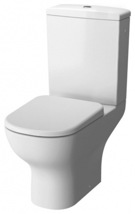 Vitra  9014B003-7209  Комплект напольного безободкового унитаза D-Light Оpen-back с сиденьем микролифт, механизм Geberit