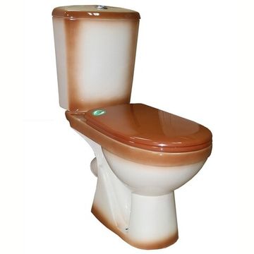 Унитаз-компакт РИО ROSA  коричневый декор