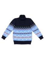 Свитер вязаный с горлом