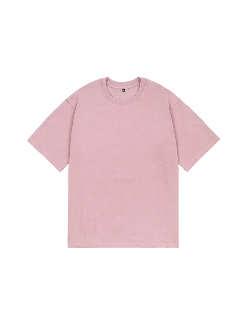 Футболка оверсайз (розовато-серый) 230 г