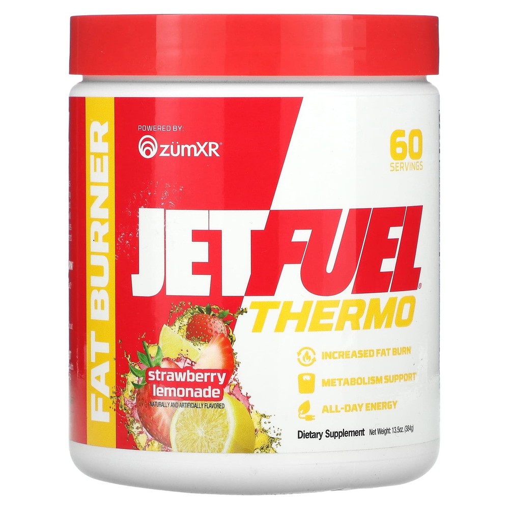 GAT, JetFuel®, термоэлемент, сжигатель жира, со вкусом клубничного лимонада, 384 г (13,5 унции)