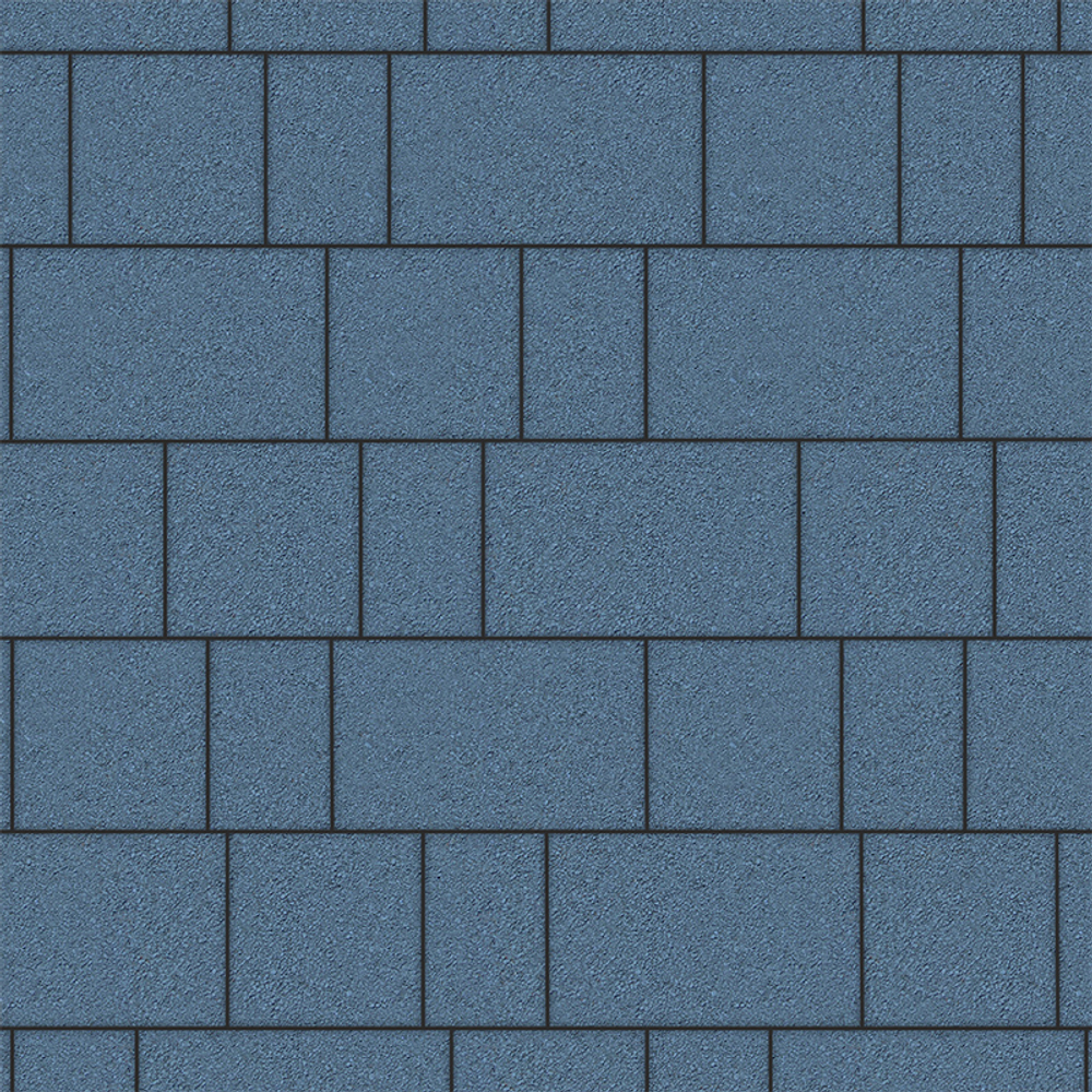 Тротуарная плитка СТАРЫЙ ГОРОД - Стандарт Синий, комплект из 3 видов плит