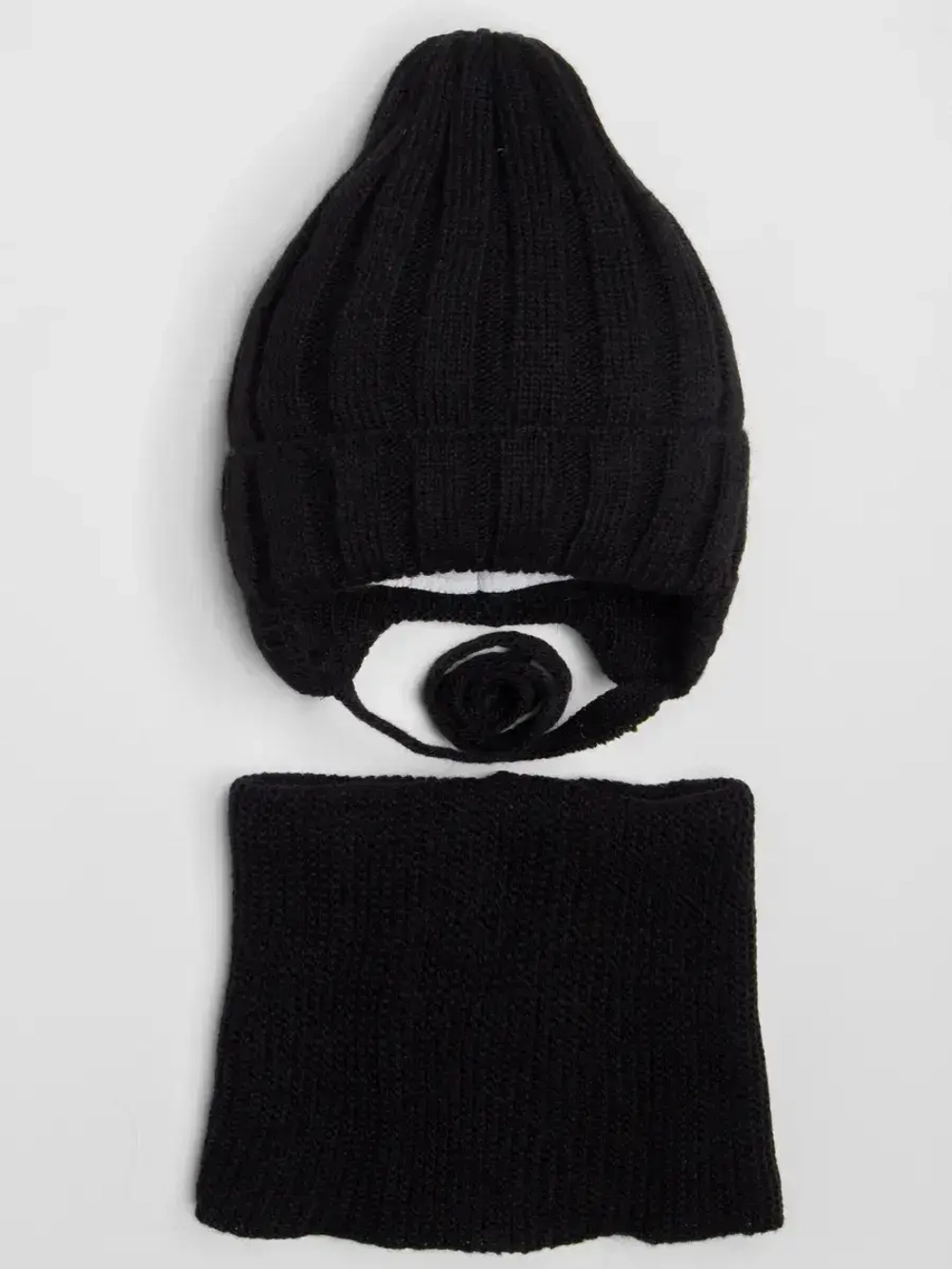 Шапка детская осенняя со снудом