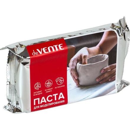 Глина для лепки белая 500г. deVente Hobby creative