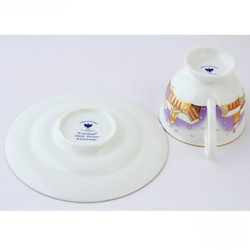 Чашка с блюдцем чайная 240 мл форма Айседора рисунок Снегопад арт. 81.19773.00.1