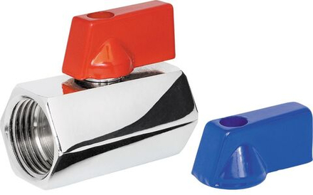 VRFF3 Кран шаровый мини 1/2" в/в хром VIEIR