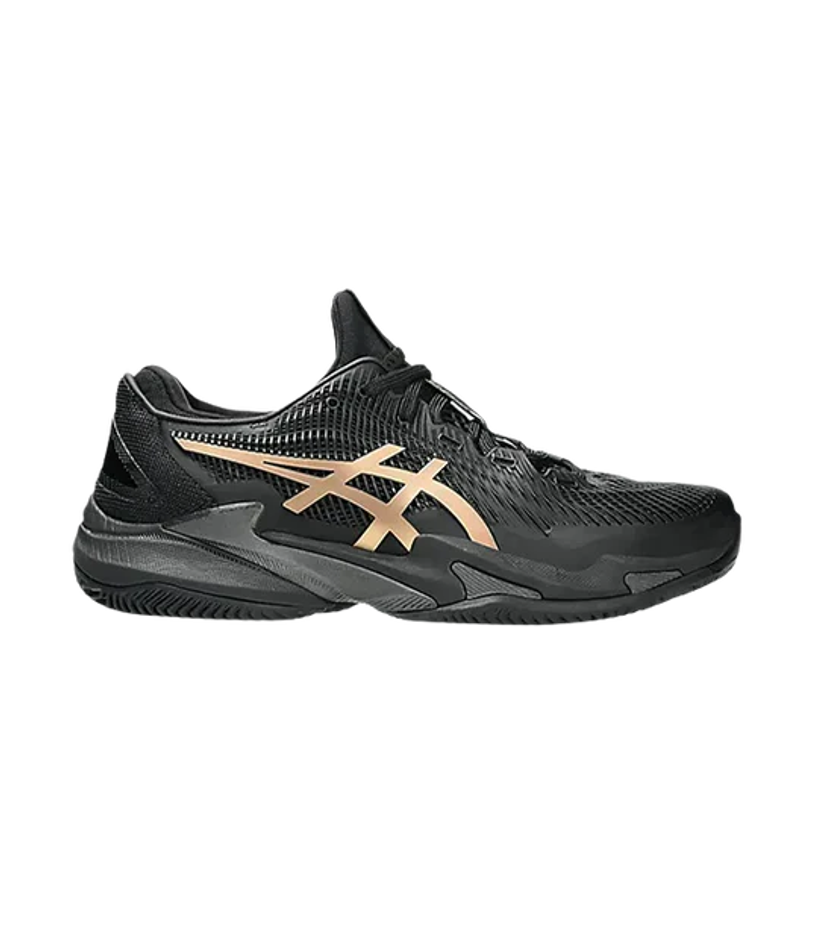 Кроссовки Asics Court FF 3 Novak Clay Black-Prism Gold 2025 для падел