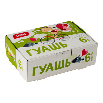 Гуашь 6цв 90мл FUNNY FRIENDS