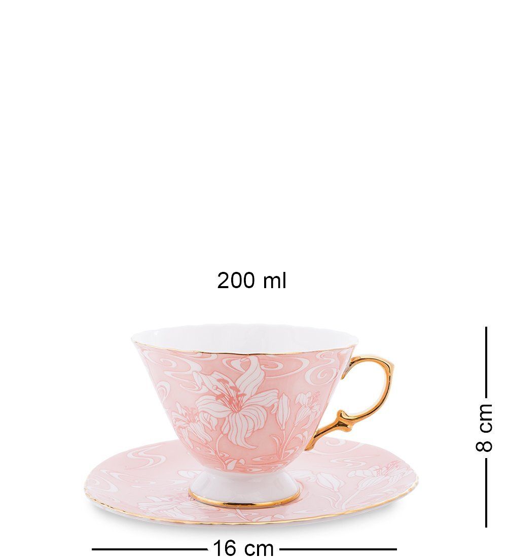 Pavone AS-41 Чайный сервиз на 6 перс. «Фиоре Дорато»