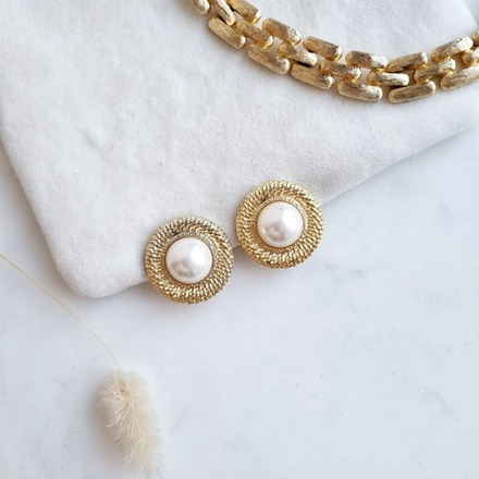 Клипсы с жемчугом