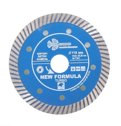 Диск алмазный отрезной 115*22,23 Турбо T101