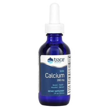 Trace Minerals Ionic Calcium 200 mg 59 мл , Кальций