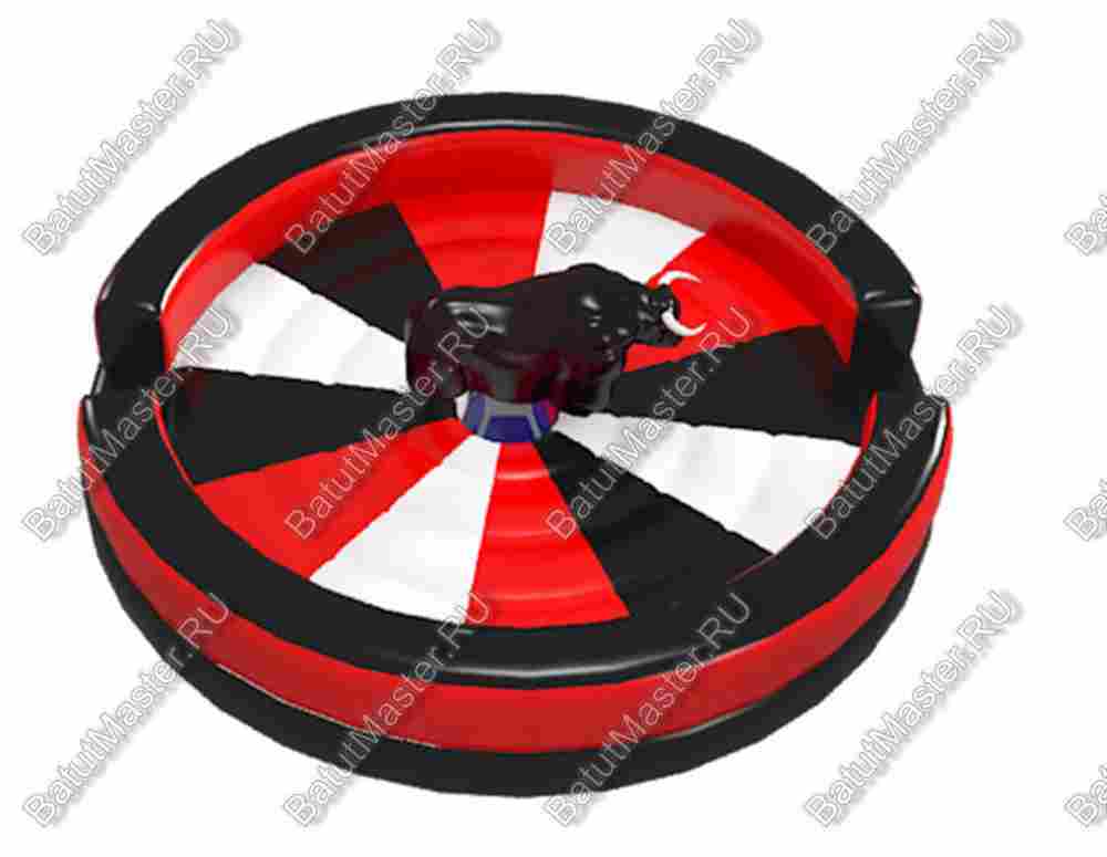 Надувной батут для аттракциона "Родео", круглый, 6*6*3 м