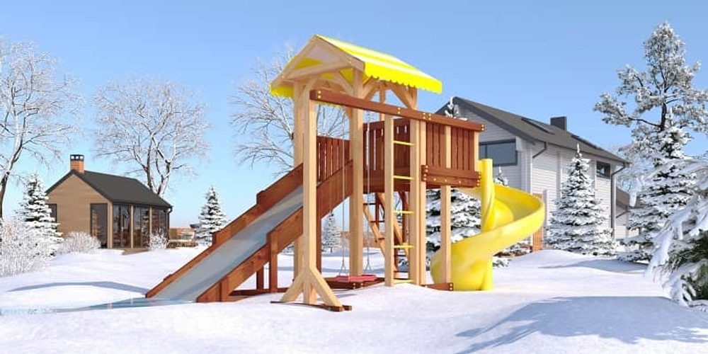 Деревянная детская площадка Савушка "4 сезона" - 9