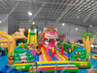 Коммерческий надувной батут «Прайд» с широким входом 12*7*6 м