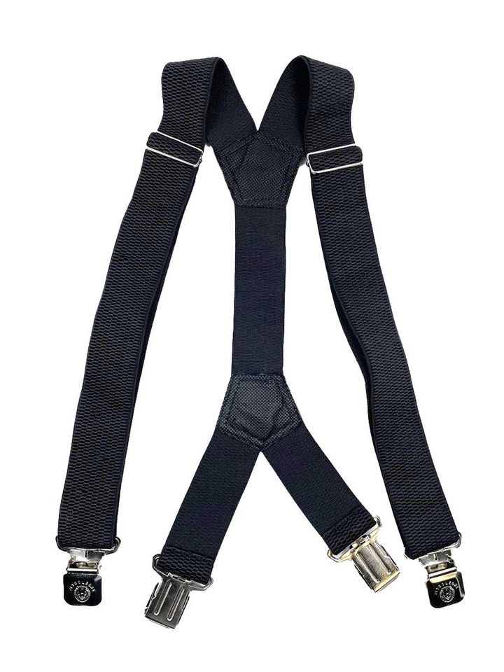 Подтяжки рифленые 40мм 4 крепления (черные)