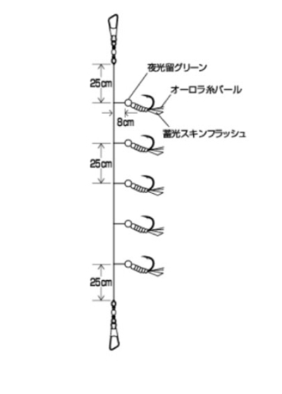 Снасть на корюшку Hayabusa HS416