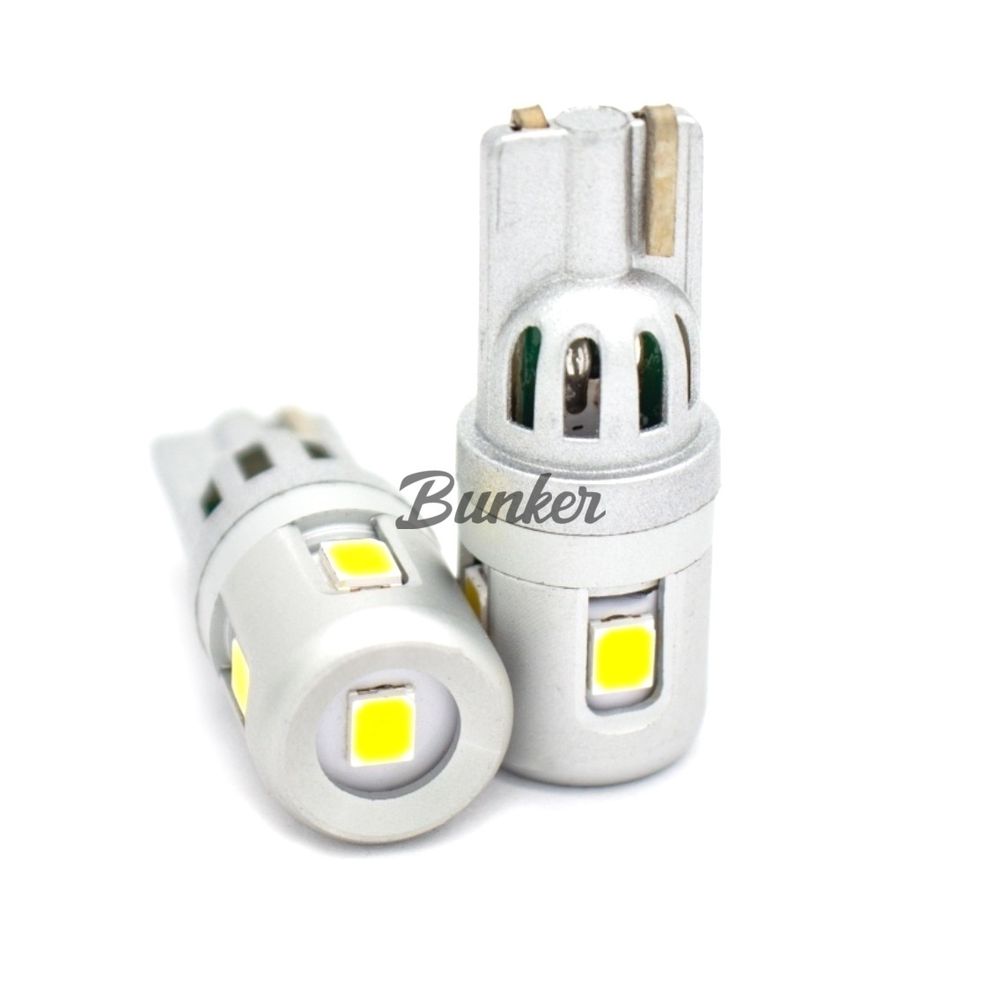 Светодиодная автомобильная LED лампа Sariti T10-2835-5SMD (W5W),Белый,Не полярная,12V