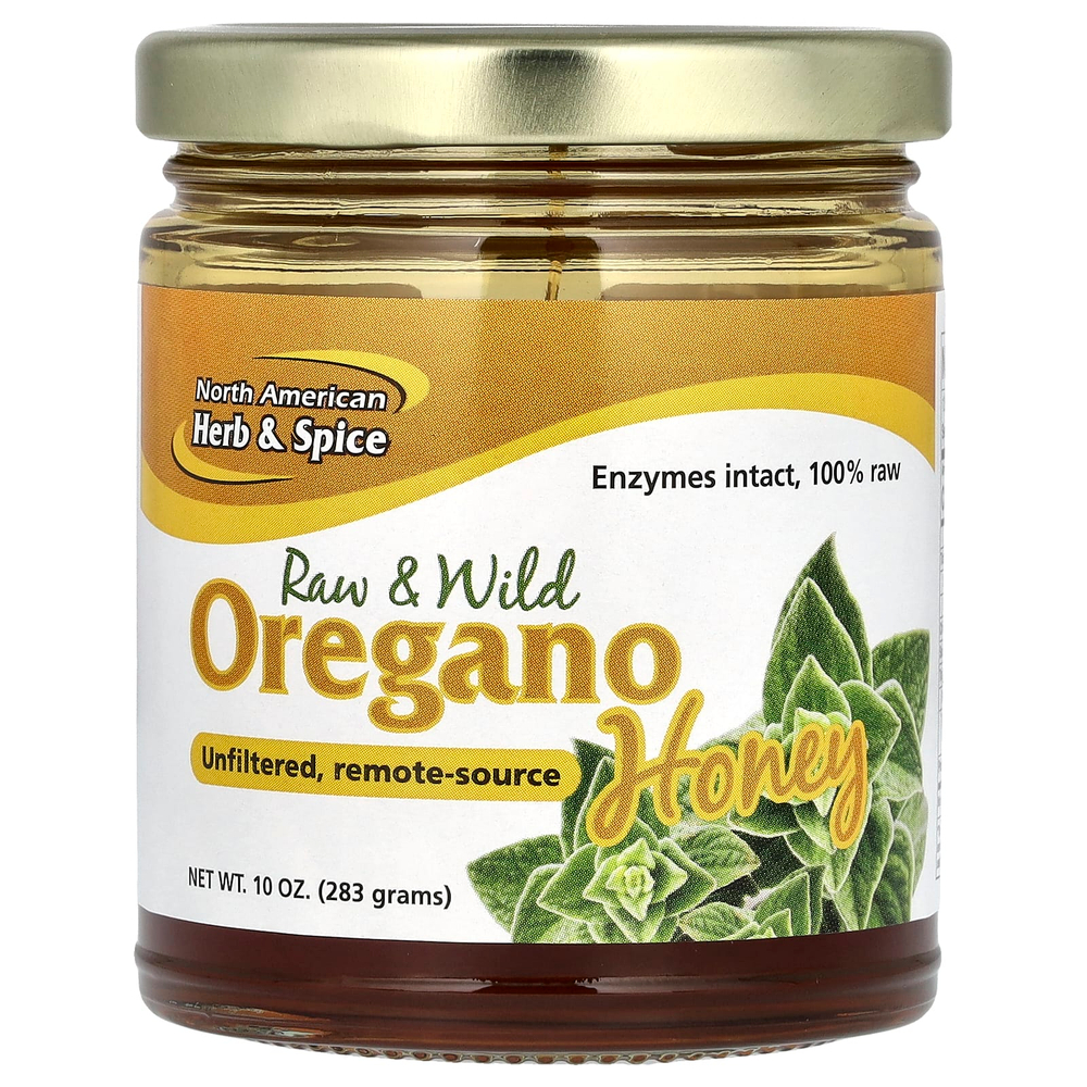 North American Herb & Spice, сырой дикий мед орегано, 283 г (10 унций)