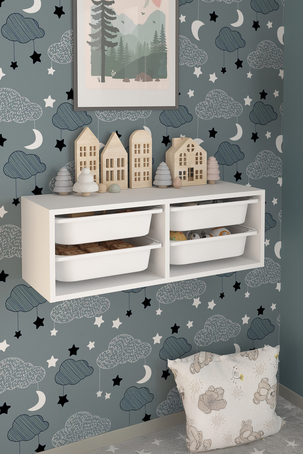 Стеллаж AYCA подвесной - белый