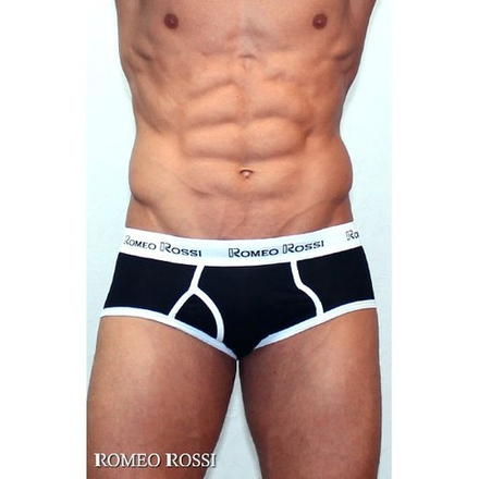 Мужские трусы брифы черные Romeo Rossi RR366-2 Brief