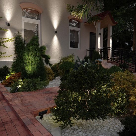 6648/6WL NATURE ODL24 000 черный/металл Фасадный светильник IP67 LED CREE 6W 4000K 30° AC85-265V STIMA