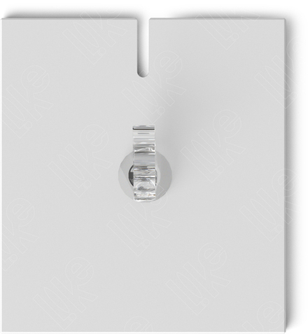 Вкладыш акриловый/наклонный/для кольца/зажим для кольца/прорезь для нитки