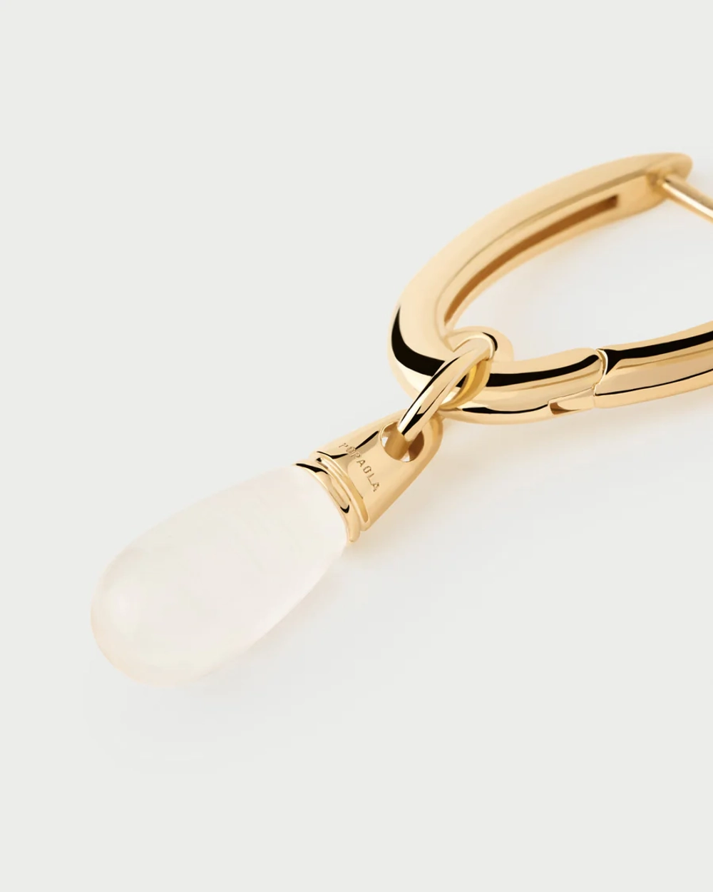 Одиночная серьга Rock Crystal Jupiter серебро 925 пробы покрытое золотом