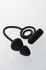 Анальная пробка с дополнительной стимуляцией EROTIST Ruffle M-Size (Цвет: черный)