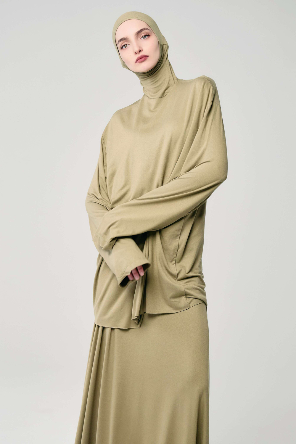 Лонгслив база хаки