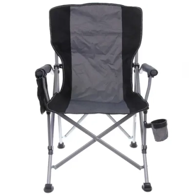 Кресло складное с подлокотниками до 100 кг SJ-0054, 58*58*92 см, цвет: серый, ТуристМастер