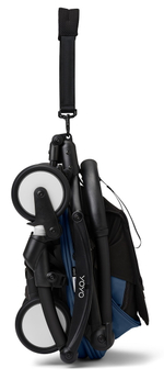 Коляска Stokke YOYO3 Newborn Pack рама чёрная Black 2 в 1 Air France Blue