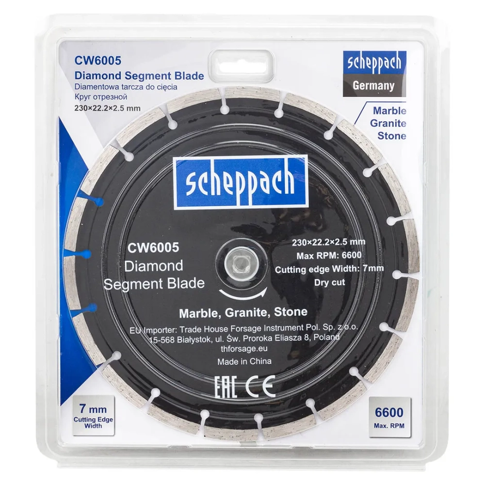 Круг отрезной 230*22,2*2,5мм Scheppach Sch-CW6005