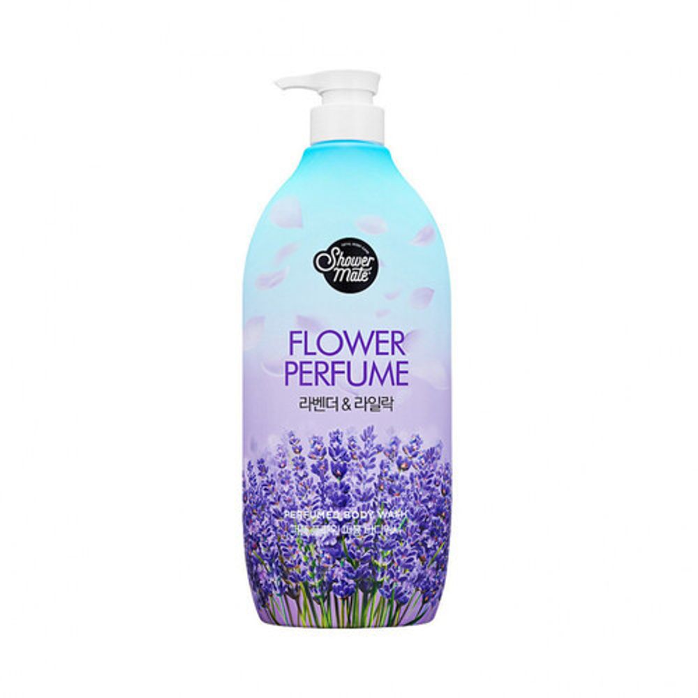 KeraSys Гель для душа «лаванда» - Shower mate flower perfume purple flower, 900мл