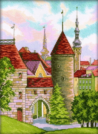 "Старый Таллин"-M201 вышивка