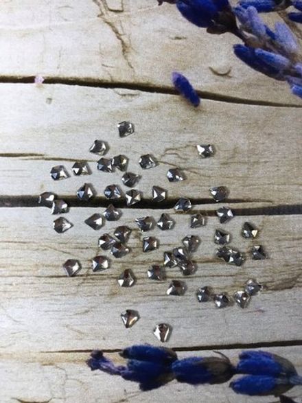 Стразы Алмаз для дизайна ногтей, прозрачные ~ 50 шт