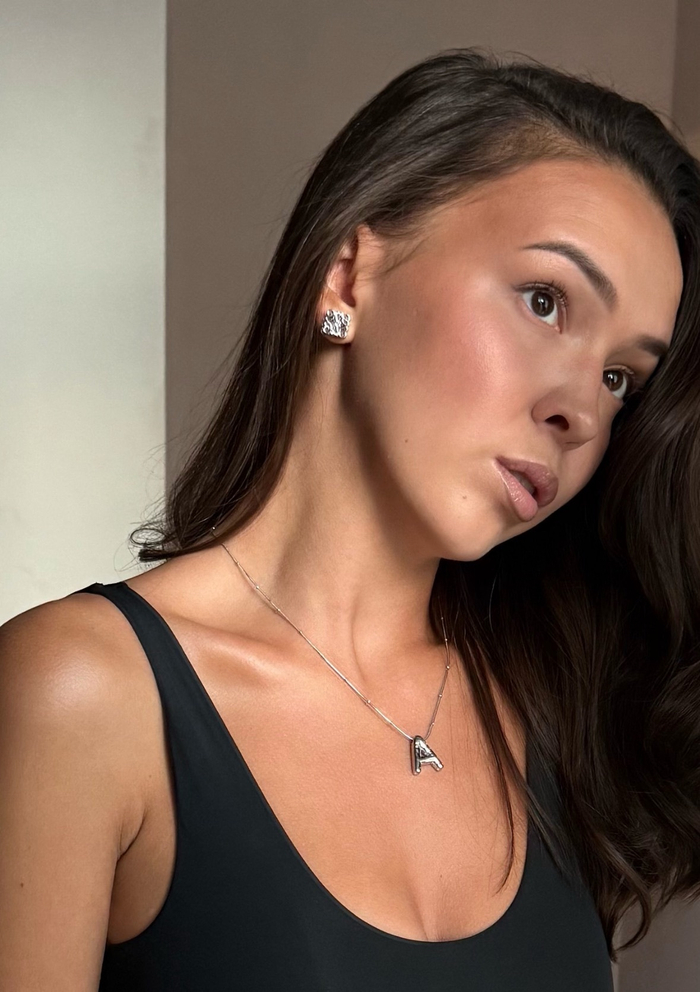 Серьги СНЕЖИНКА silver