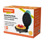 Электровафельница антипригарная для венских и бельгийских вафель, d 12 см, 350 Вт, DASWERK, WM-3.