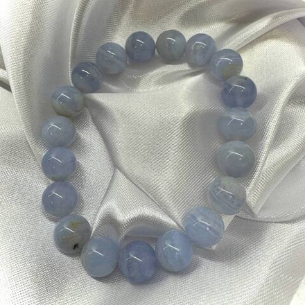 Браслет из Голубого кружевного Агата