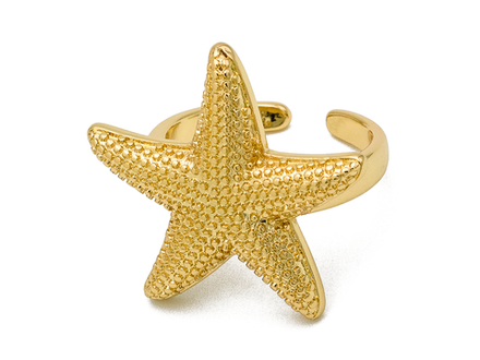 Кольцо Морская звезда, 25мм (уценка)
